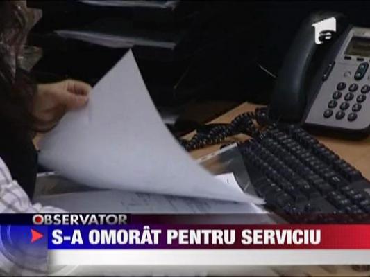 S-a omorat pentru serviciu