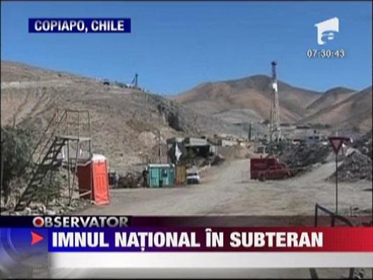 Imnul national in subteran
