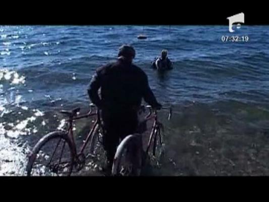 Ciclism si schiat sub apa