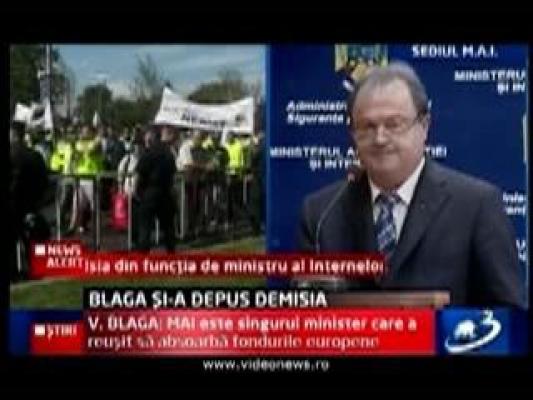 Vasile Blaga: Mi-am prezentat demisia