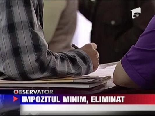 Impozitul minim, eliminat