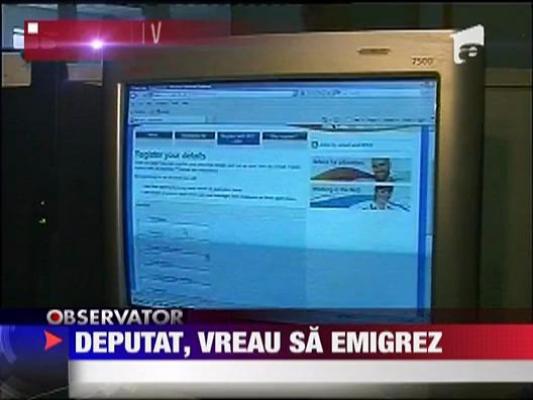 Deputat, medic chirurg, vreau sa emigrez!