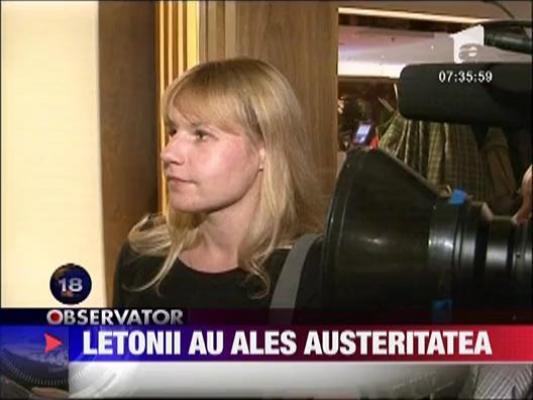 Letonii au ales austeritatea