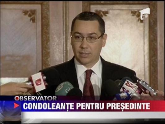 Condoleante pentru presedinte