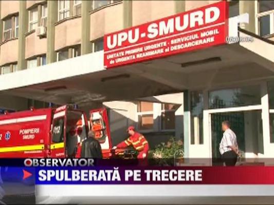 Fetita de 5 ani spulberata pe trecerea de pietoni de un scuter