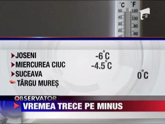 Vremea trece pe minus