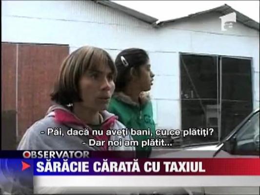 Saracie carata cu taxiul