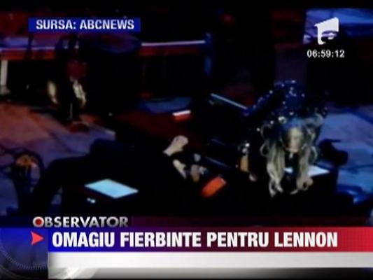 Lady GaGa, omagiu fierbinte pentru Lennon