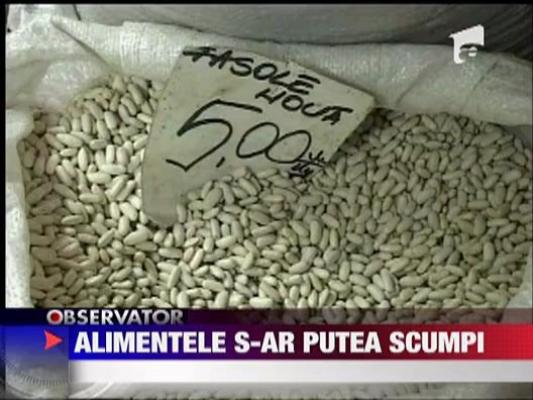 Alimentele s-ar putea scumpi