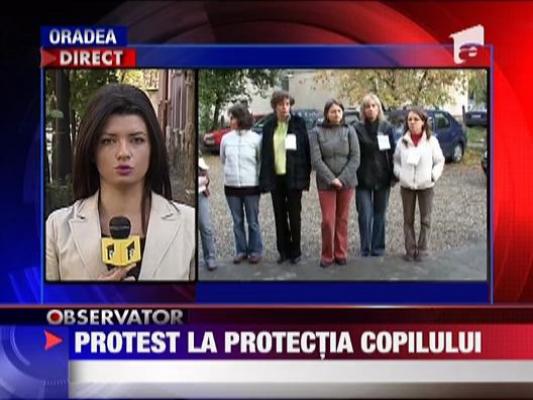 Protest la Protectia Copilului