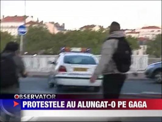 Protestele din Paris au alungat-o pe Lady Gaga