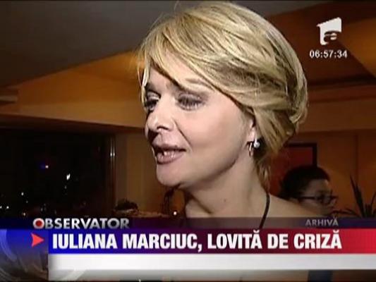 Iuliana Marciuc, lovita de criza