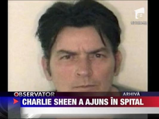 Charlie Sheen internat in spital