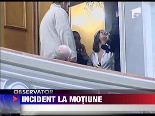 Incident la Motiunea de Cenzura