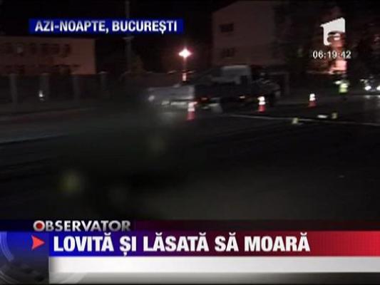 Femeie lovita pe trecere si lasata sa moara pe sosea