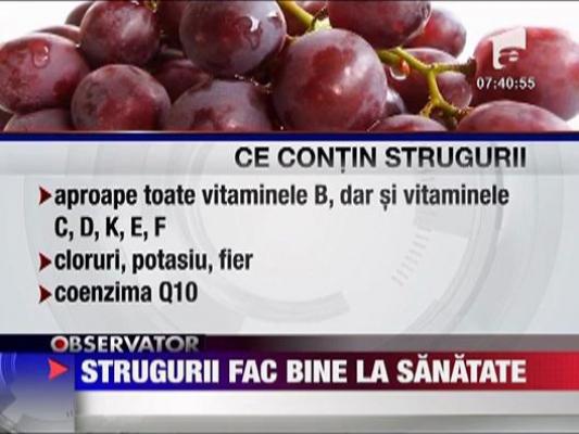 Felicia: Strugurii fac bine la sanatate