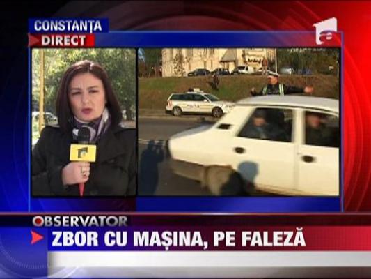 Zbor cu masina, pe faleza