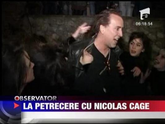 Nicolas Cage a petrecut  Halloween-ul in castelul Bran
