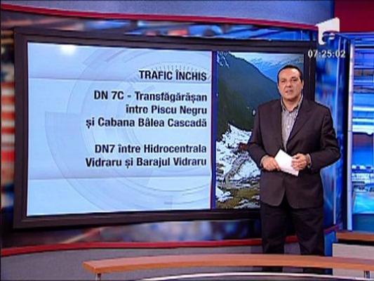 Trafic inchis pe Transfagarasan