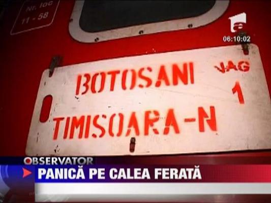 Panica intr-un tren de calatori in Timisoara