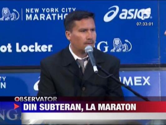 Un miner din Chile participa la un maraton in SUA