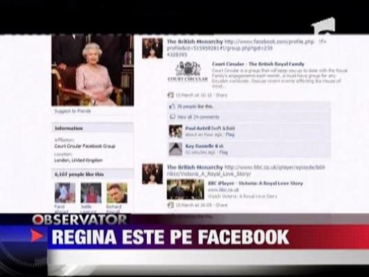 Regina Elisabeta este pe Facebook