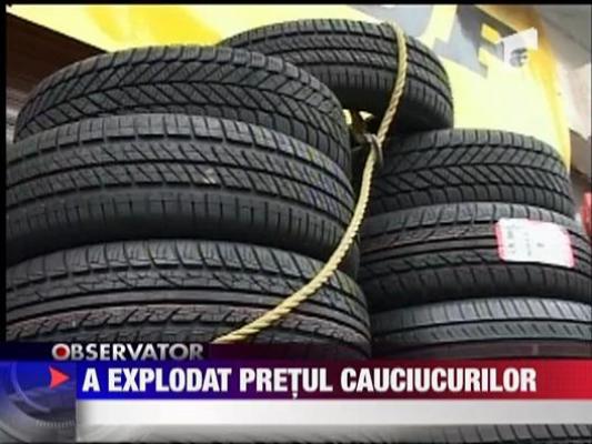 A explodat pretul cauciucurilor