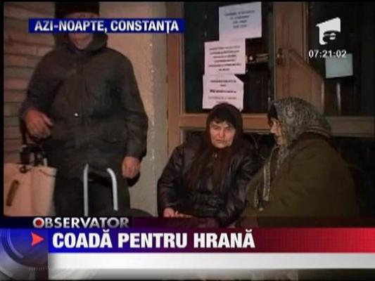 Coada pentru hrana in Constanta