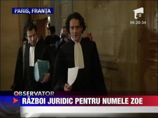 Razboi juridic pentru numele "Zoe" intre Renault si o familie franceza