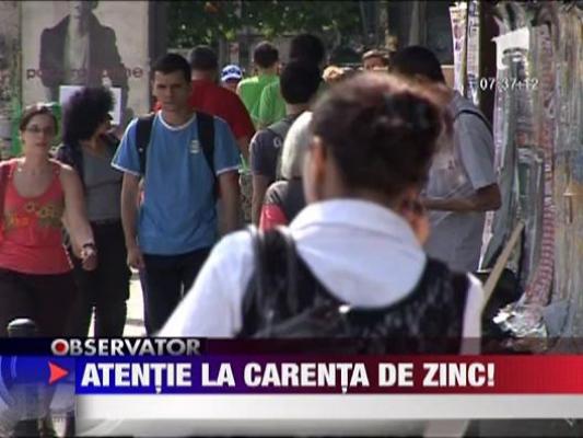 Cum ne putem da seama ca avem un deficit de zinc in organism