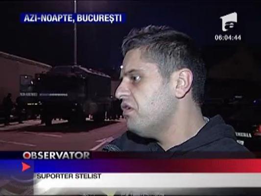 Suporterii stelisti batuti de Jandarmerie la derby