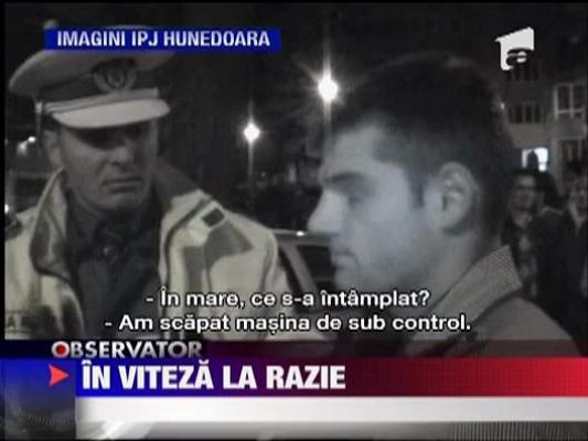 Razie cu panica in centrul orasului Deva