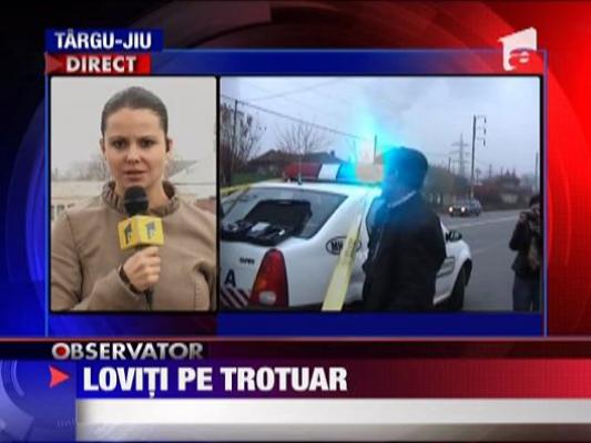 Loviti pe trotuar