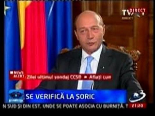 Traian Basescu: "Ma ingrijoreaza gradul redus de disciplina din politie si lipsa de respect pentru sefii ierarhici"