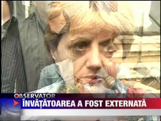 Invatatoarea Cristiana Anghel a fost externata