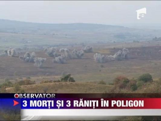 3 morti si 3 raniti in poligonul Cincu