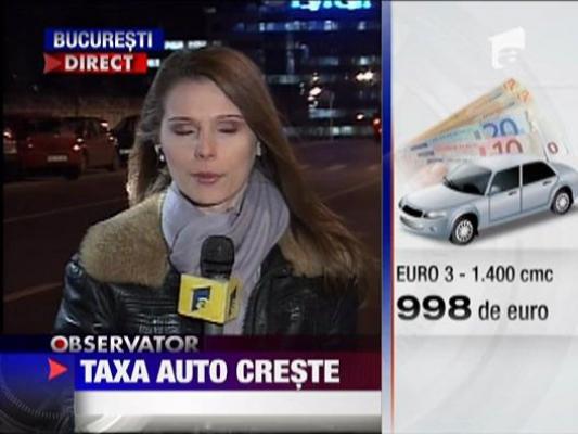 UPDATE / Taxa auto, cu 50% mai mare