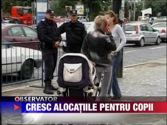 Cresc alocatiile pentru copii