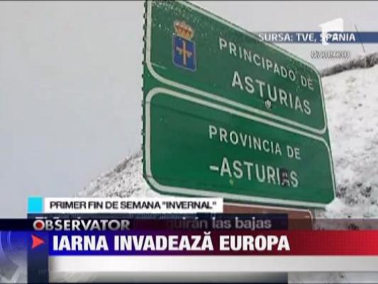 Iarna invadeaza Europa