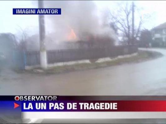 Dupa inundatii, victima incendiului