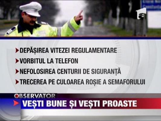 Vesti bune si vesti proaste pentru soferi