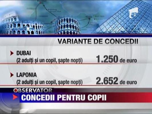 Concedii pentru copii