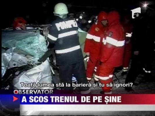 A scos trenul de pe sine