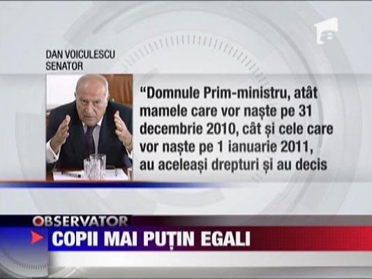 Copii inegali, din nastere