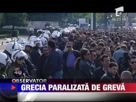 Grecia, paralizata de greva