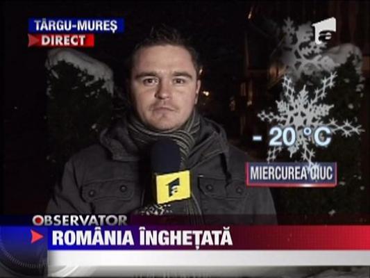Se lasa gerul peste Romania