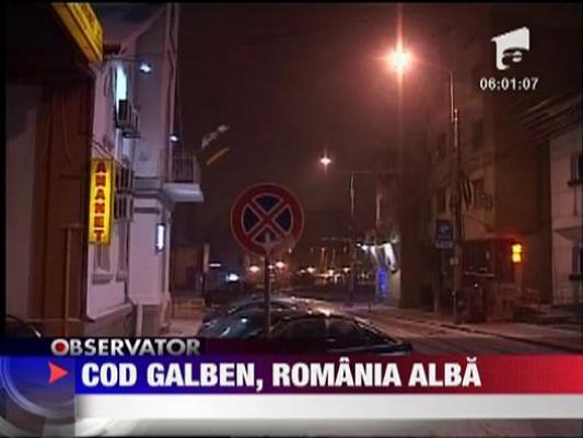 Cod galben de viscol si ninsori in Romania