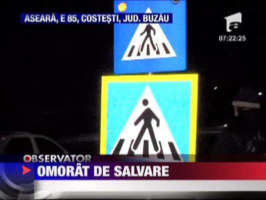 O ambulanta SMURD a accidentat mortal un barbat in Buzau