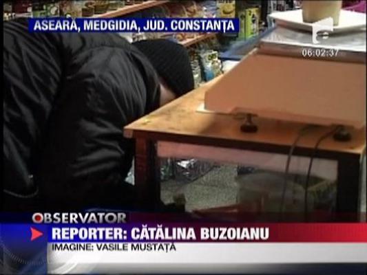 Jaf-fulger la un magazin din Medgidia