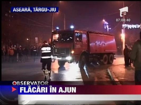 Flacari in Ajun de Craciun